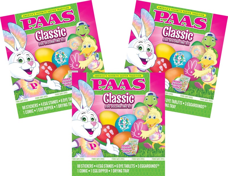 PAAS Classic Easter Egg Coloring Kit - Set of 3 - Image 1